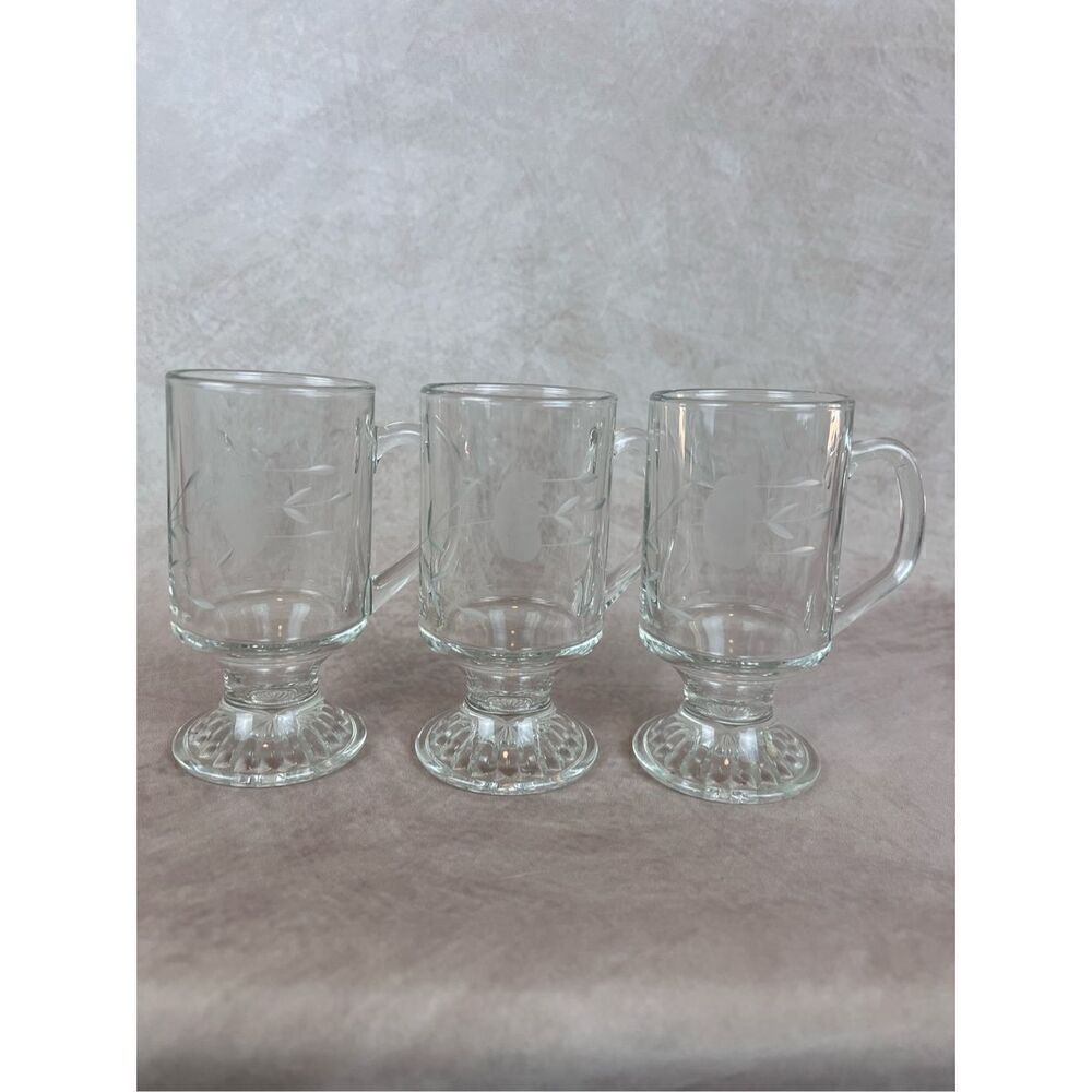Vintage Princess House Crystal Mugs